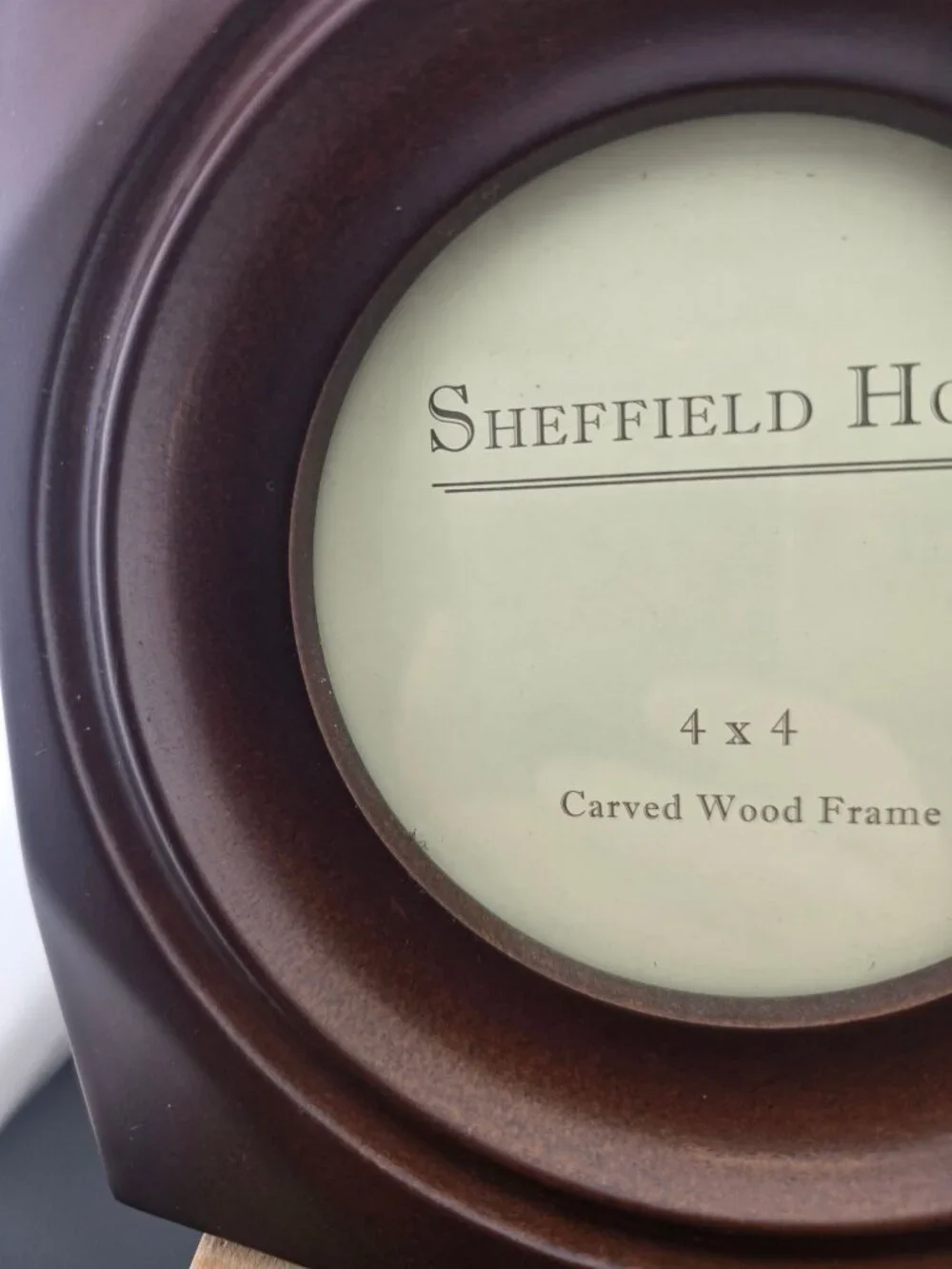 Sheffield Home 4x4 Carved Wood Frame With Round Insert
